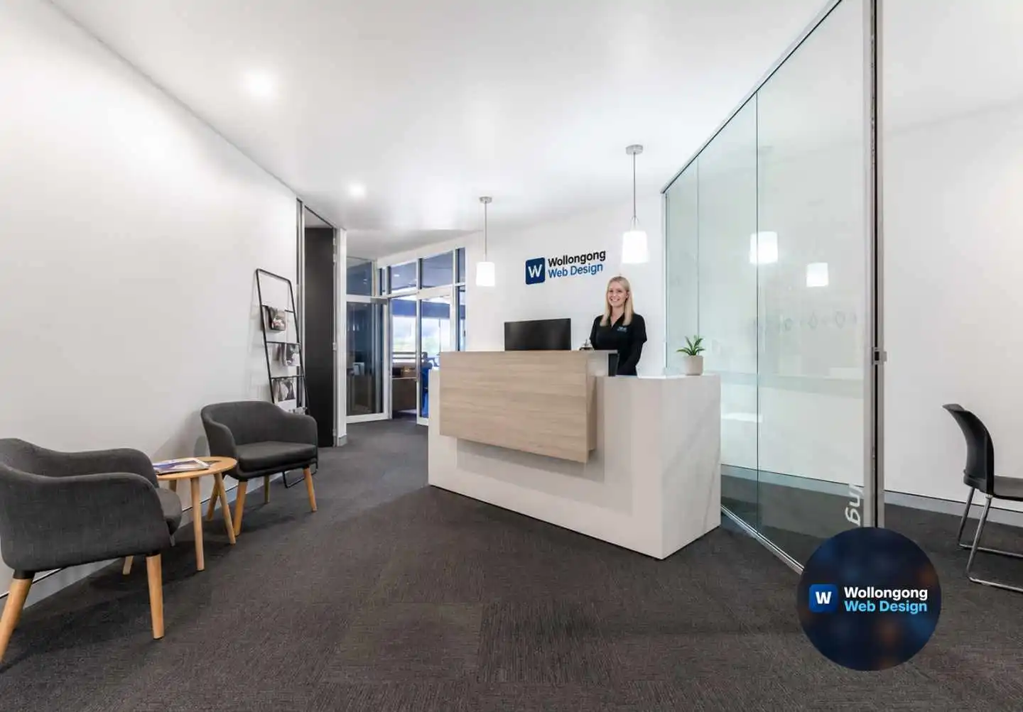 Wollongong Web Design Co reception